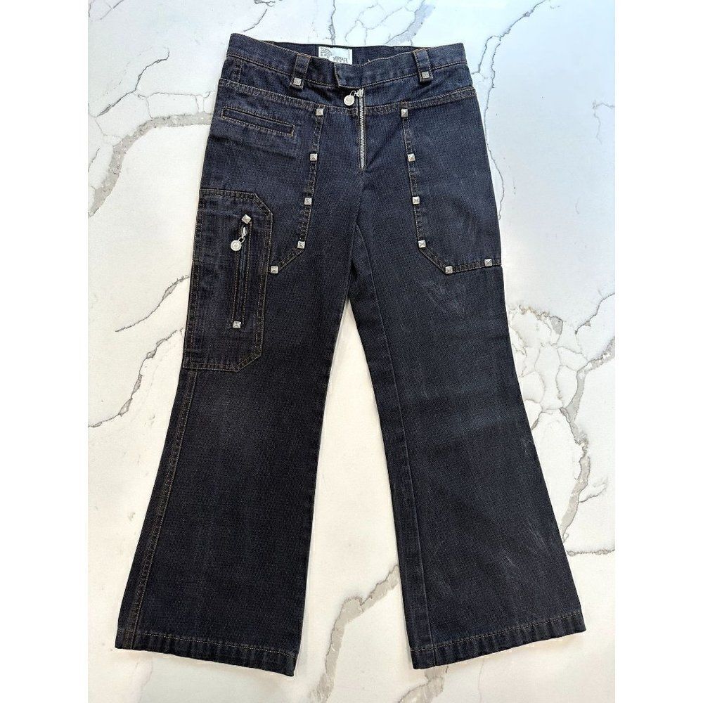 Versace Young Vintage Pantalone Bimbo Wide Leg Pants Size 10
